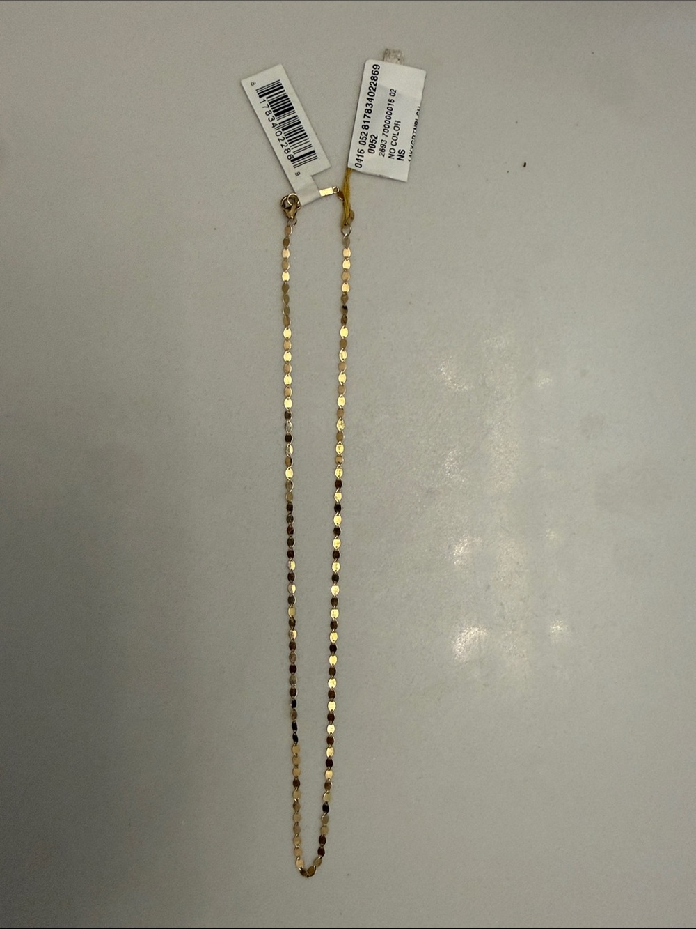 Classic Gold Faceted Flat-Link Necklace for Women